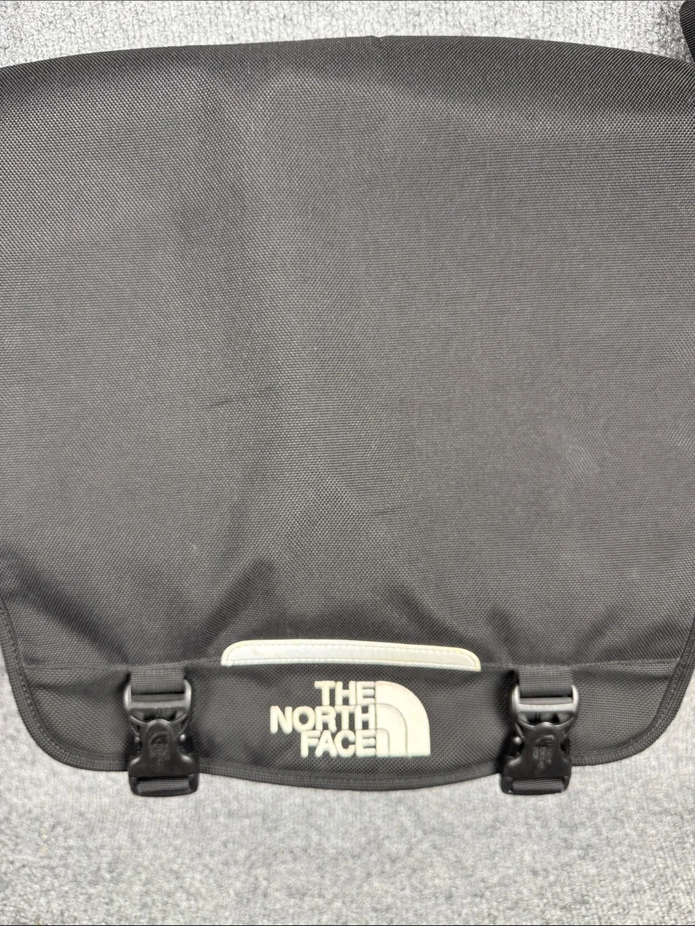 The North Face Black Messenger Bag with Reflective Accent. New!